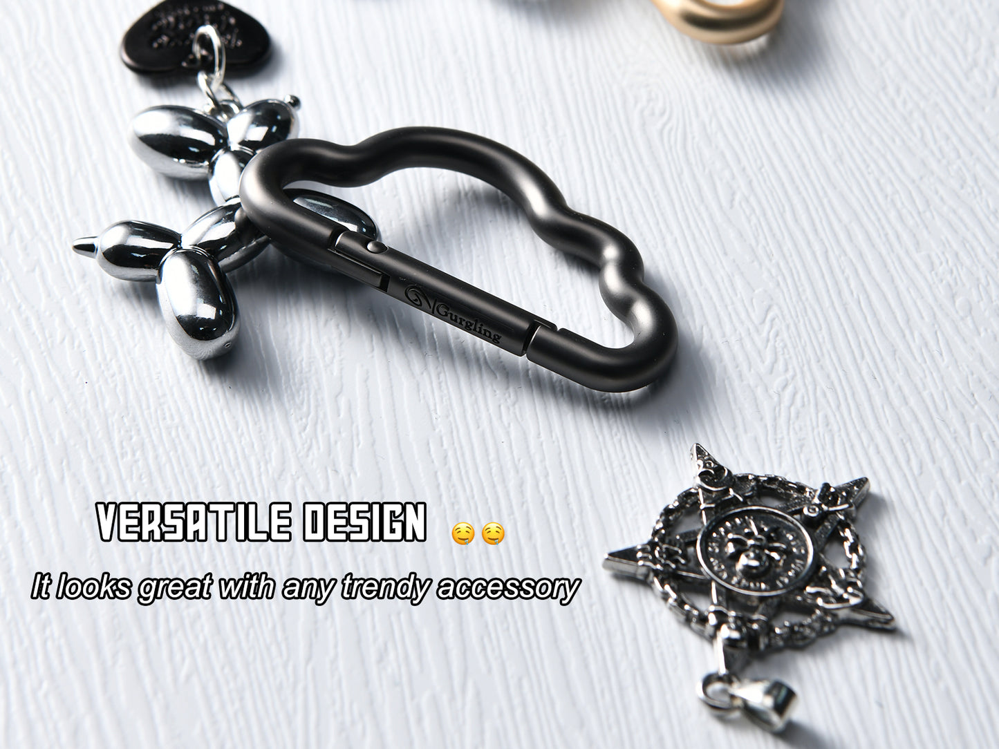 Zinc Alloy Carabiner-Gold