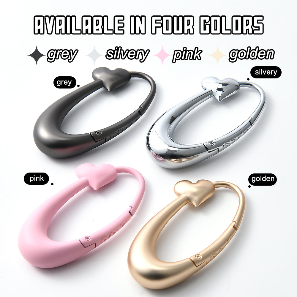 Pink Heart Carabiner