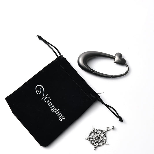 Grey Heart Carabiner