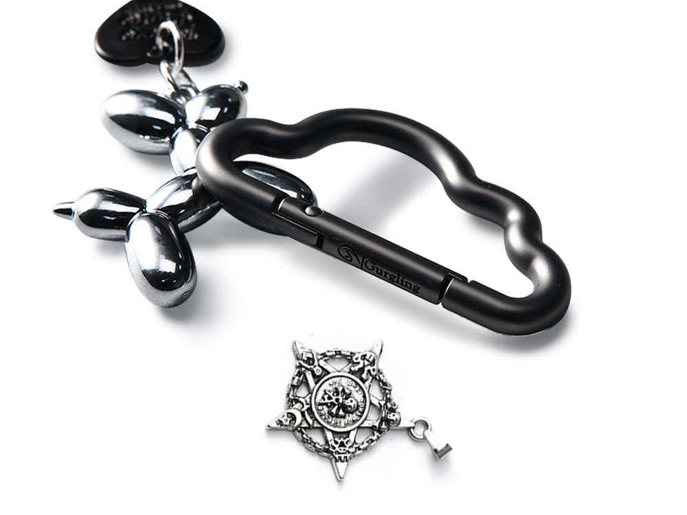 Zinc Alloy Carabiner-Grey